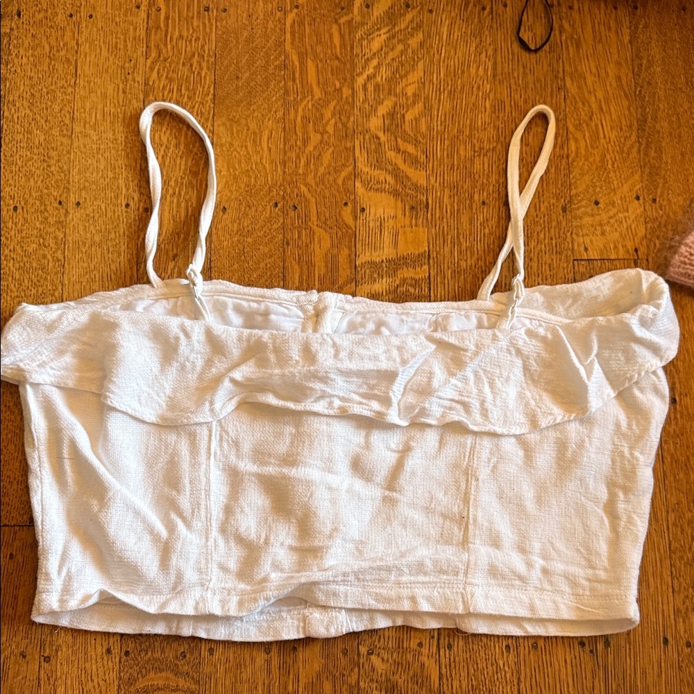 Privacy Please Revolve Button-Front Ruffle Crop T… - image 2